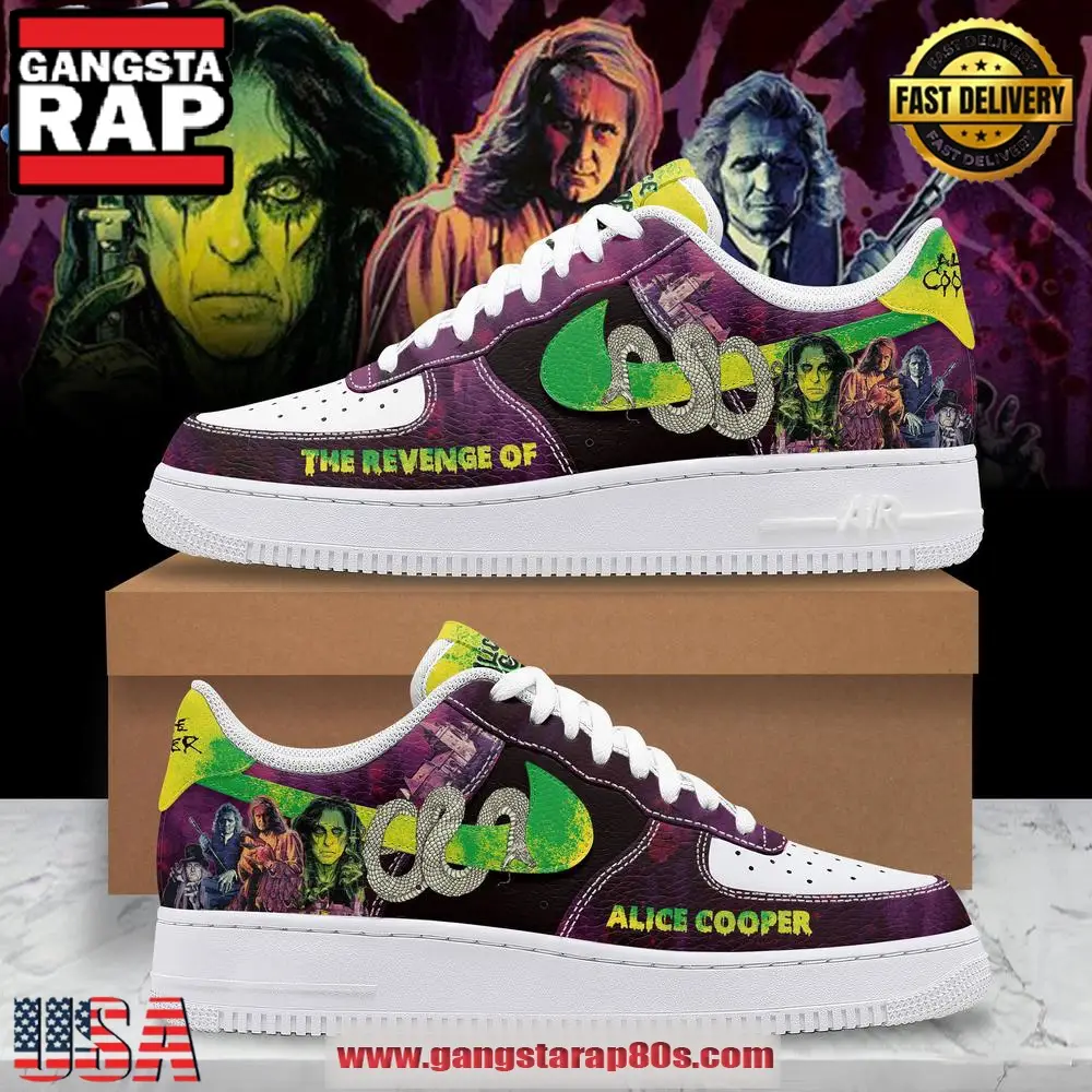 The Revenge Of Alice Cooper Air Force 1 Running Sneakers Shoes The Revenge Of Alice Cooper Air Force 1 Running Sneakers Shoes - Image 1
