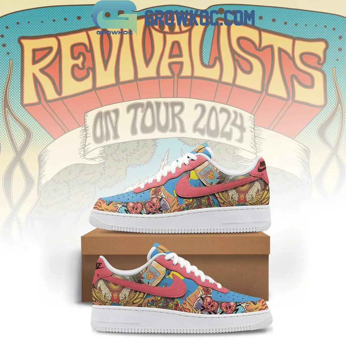 The Revivalists On Tour 2024 Air Force 1 Shoes