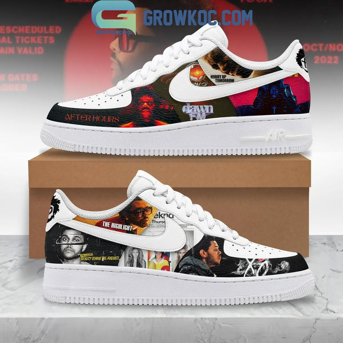 The Weeknd After Hours The Highlight Air Force 1 Shoes