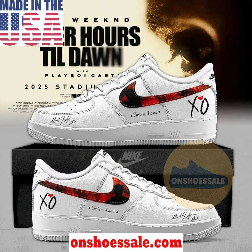 The Weeknd After Hours Til Dawn Tour Air Force 1 Shoes, Gift For Fans - Best Gift Shoes