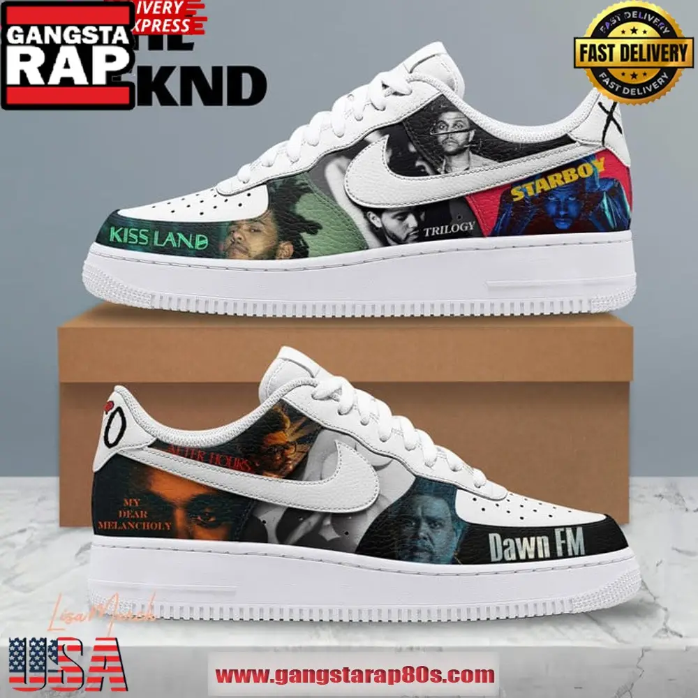 The Weeknd Legacy Special Edition Air Force 1 Running Sneakers Shoes