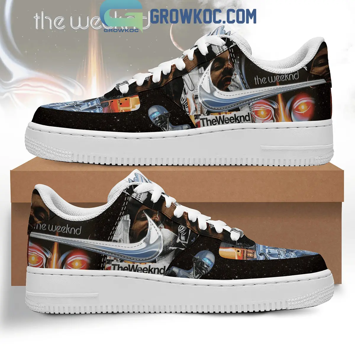 The Weeknd Starboy Save Your Tears Air Force 1 Shoes