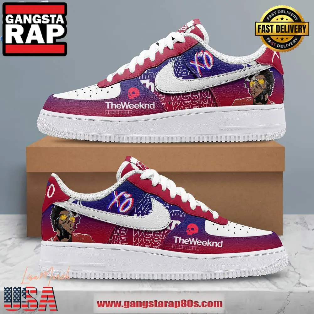 The Weeknd XO Limited Edition Air Force 1 Running Sneakers Shoes The Weeknd XO Limited Edition Air Force 1 Running Sneakers Shoes - Image 1