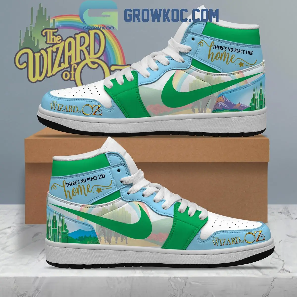 The Wizard Of Oz There's No Place Like Home Air Jordan 1 Shoes