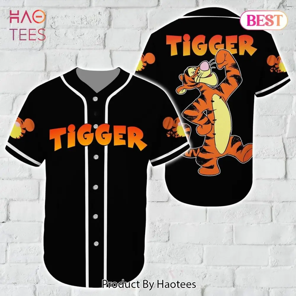Tigger Baseball Jersey - Vibrant Cartoon Character Shirt For Fans - Unisex Sportswear
