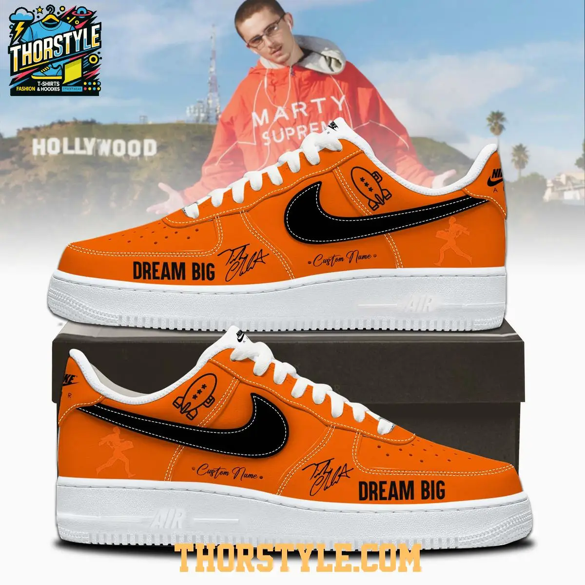 Timothee Chalamet Dream Big 2026 Personalized Air Force 1 Shoes Timothee Chalamet Dream Big 2026 Personalized Air Force 1 Shoes - Image 1
