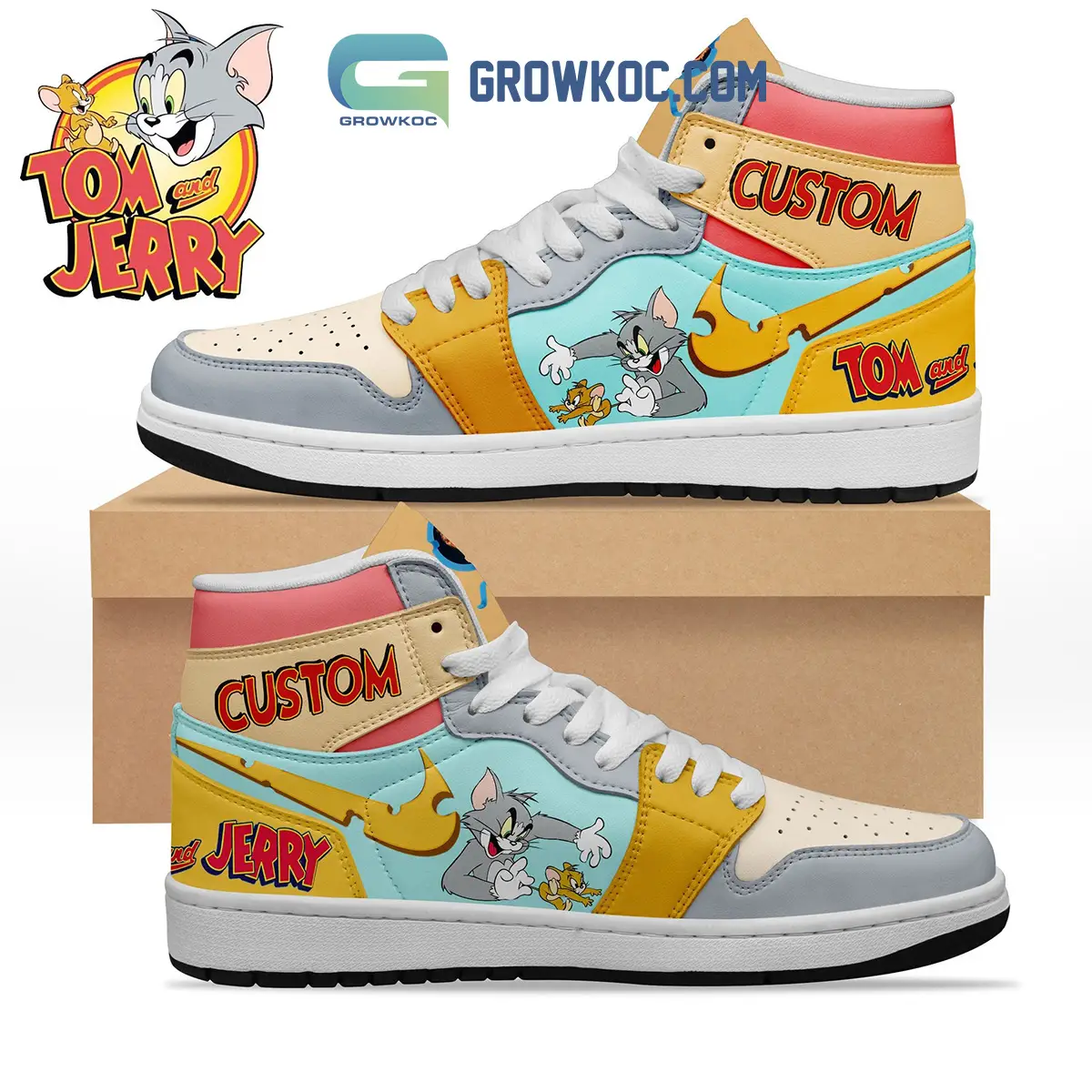 Tom And Jerry Personalized Air Jordan 1 Shoes