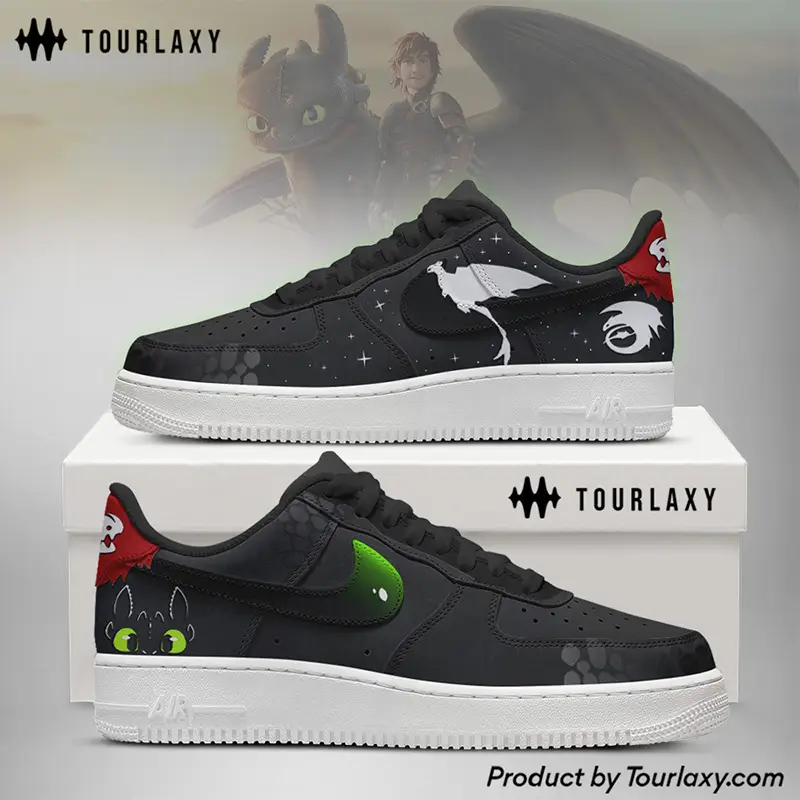Toothless How to Train Your Dragon Air Force 1 Shoes 
