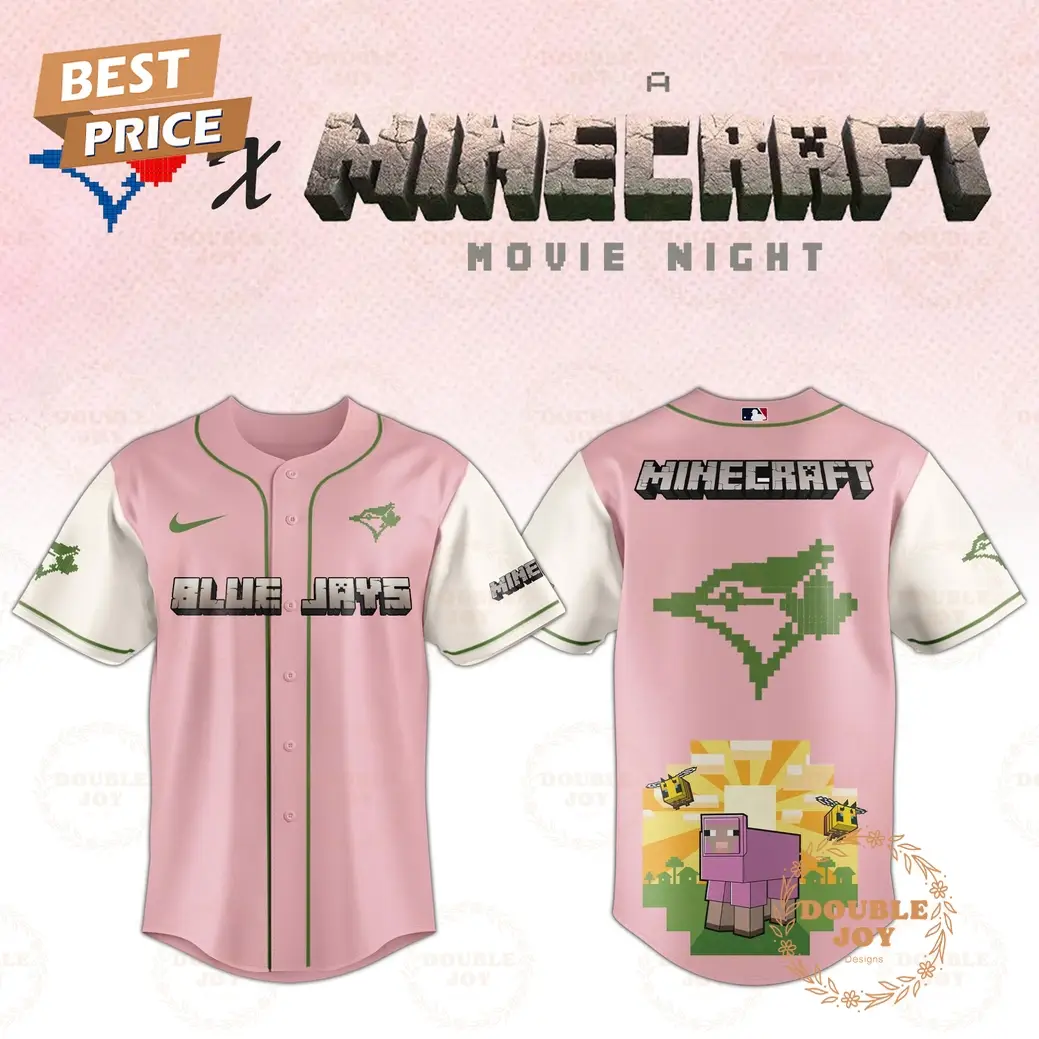 Toronto Blue Jays 2025 A Minecraft Movie Night Special Edition Baseball Jersey