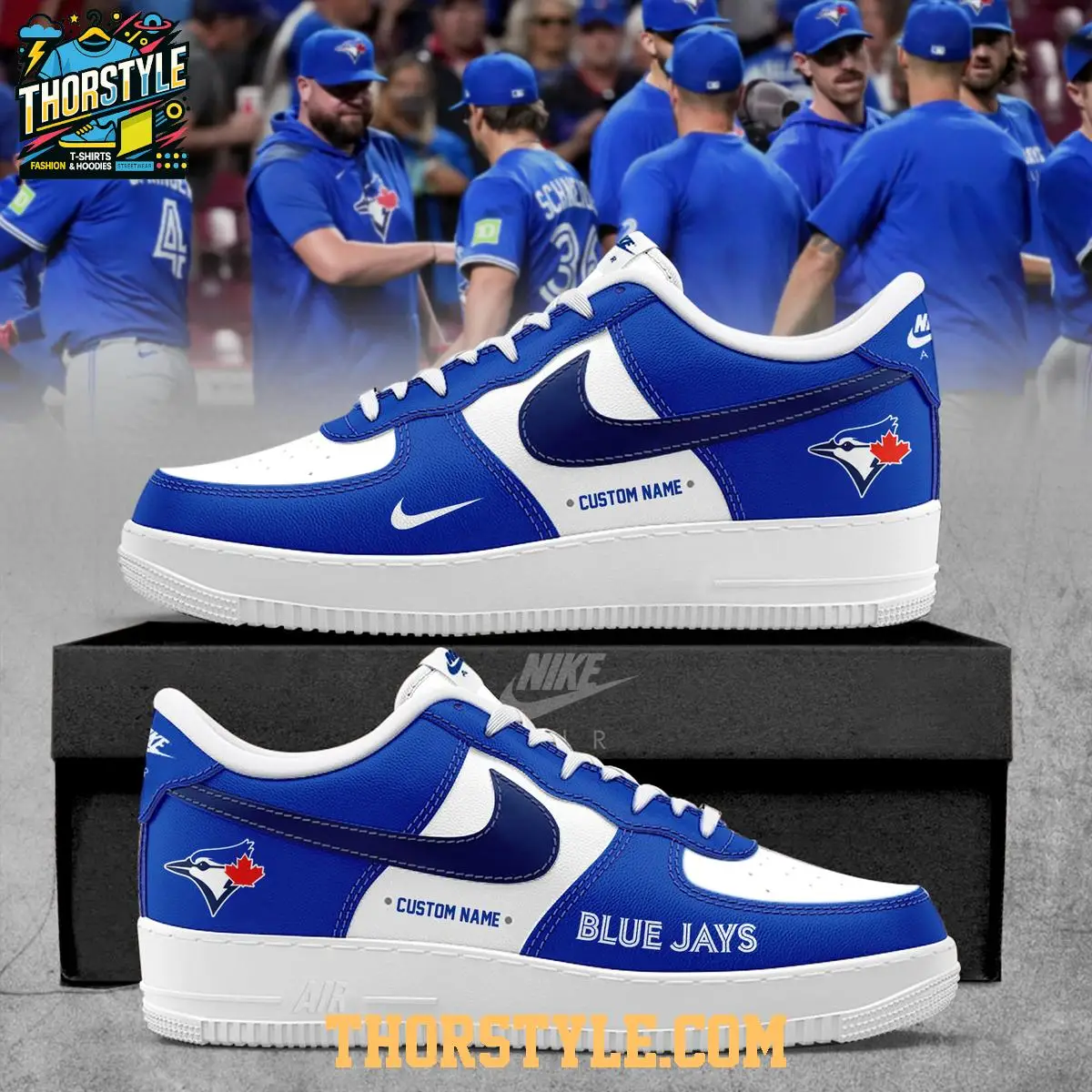 Toronto Blue Jays American League 2025 Proud Personalized Air Force 1 Shoes