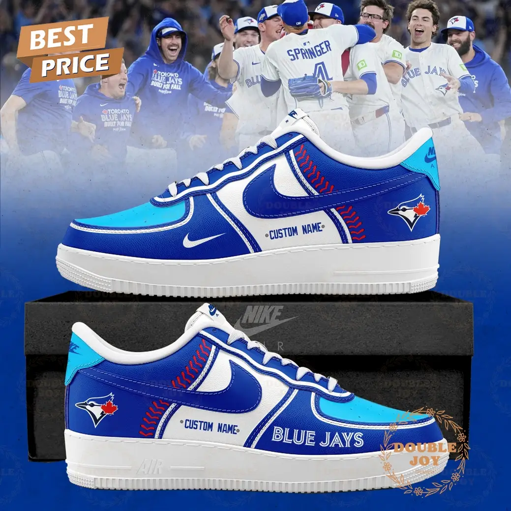 Toronto Blue Jays Custom Name Limited Edition 2025 Air Force 1 Sneakers