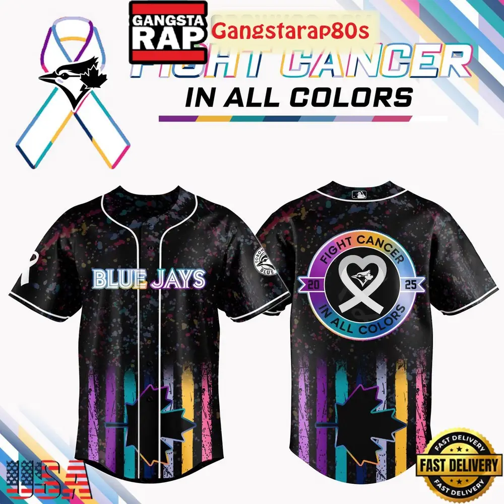 Toronto Blue Jays Fight Cancer In All Color Special Baseball Jersey