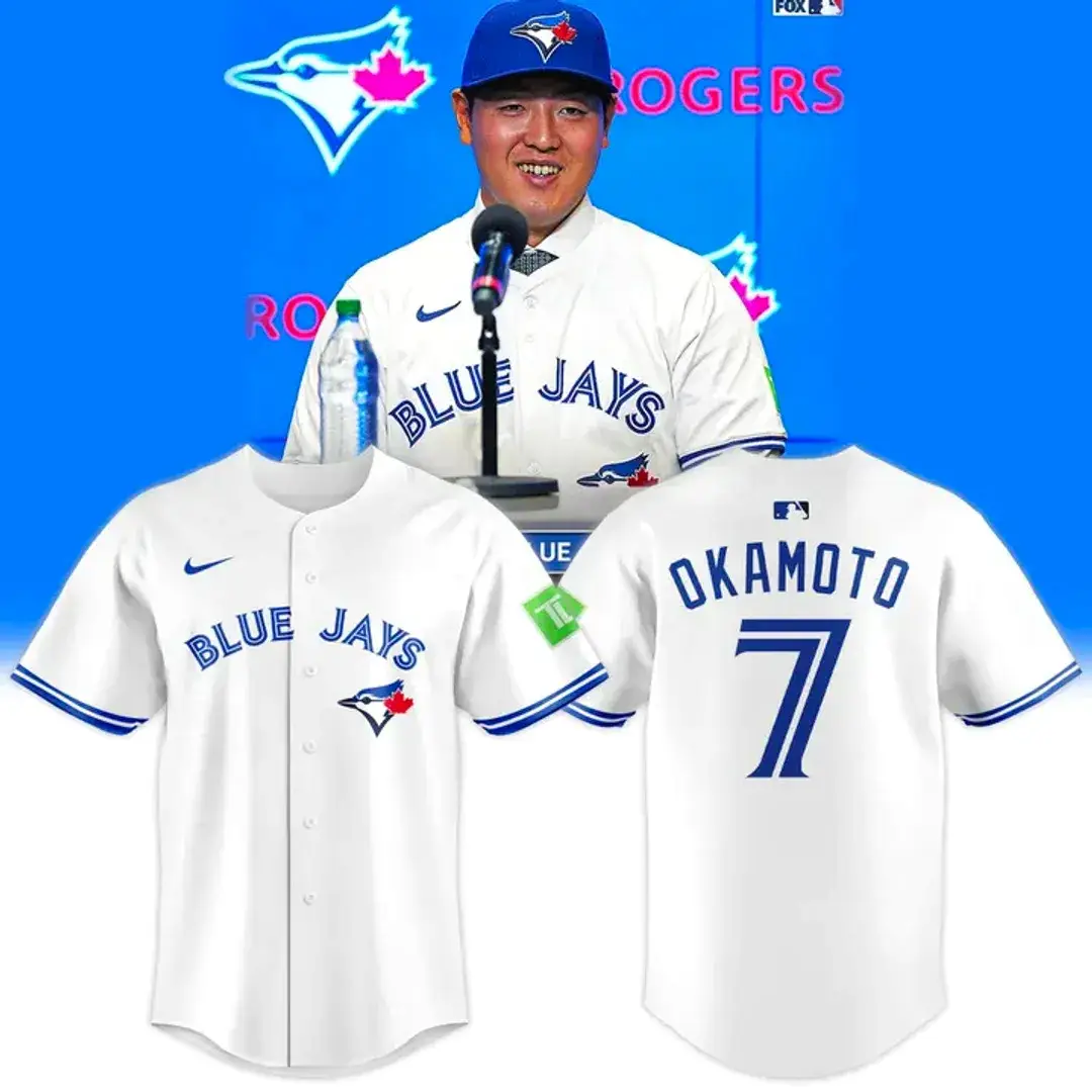 Toronto Blue Jays Kazuma Okamoto Baseball Jersey - Tazila