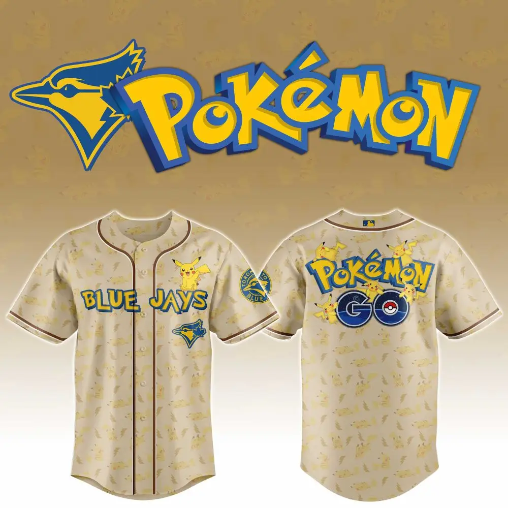 Toronto Blue Jays Mlb X Pokemon Go Custom Baseball Jersey
