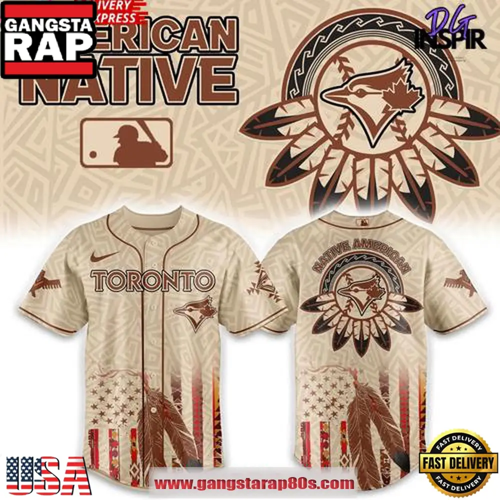 Toronto Blue Jays Native American Heritage Honor 2025 Edition Baseball Jersey Shirt Toronto Blue Jays Native American Heritage Honor 2025 Edition Baseball Jersey Shirt - Image 1