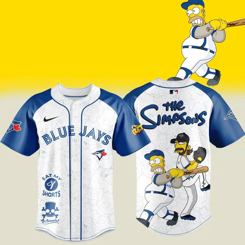 Toronto Blue Jays The Simpsons Eat My Shorts 2026 Baseball Jersey - Tazila
