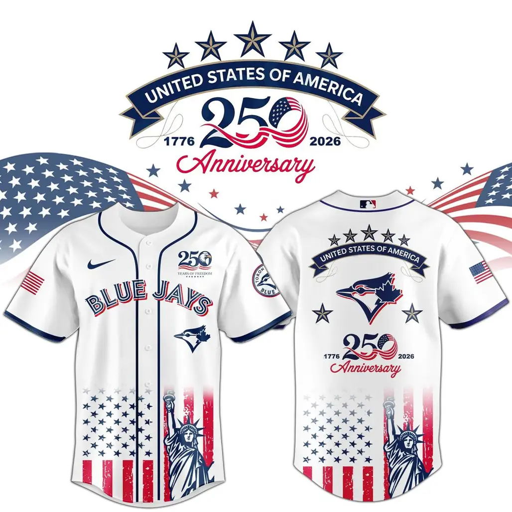 Toronto Blue Jays x America’s 250th Anniversary 2026 Baseball Jersey - Tazila