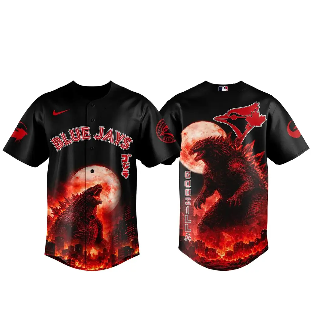 Toronto Blue Jays x Godzilla King Of The Monsters 2026 Baseball Jersey - Tazila