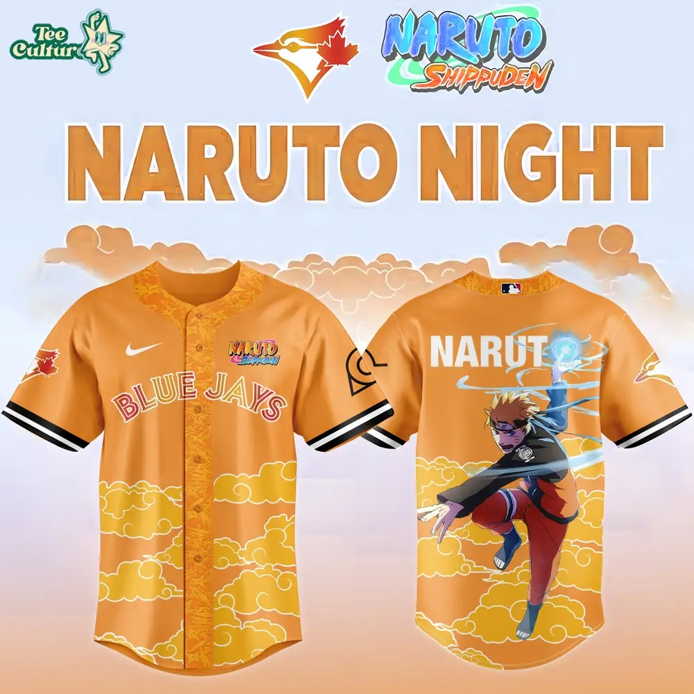 Toronto Blue Jays x Naruto Night 2026 Anime Collaboration Baseball Jersey