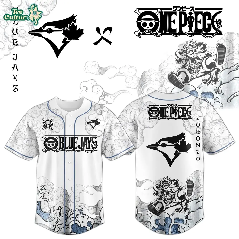 Toronto Blue Jays x One Piece Jersey 2026 Luffy Gear 5