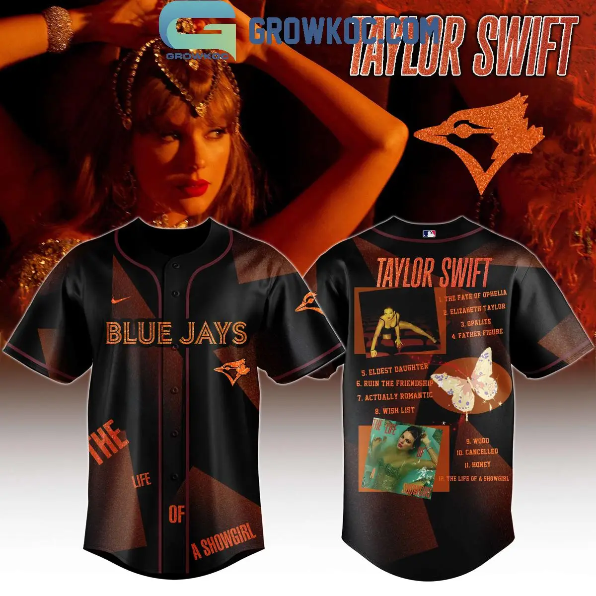 Toronto Blue Jays x Taylor Swift Showgirl Era Jersey