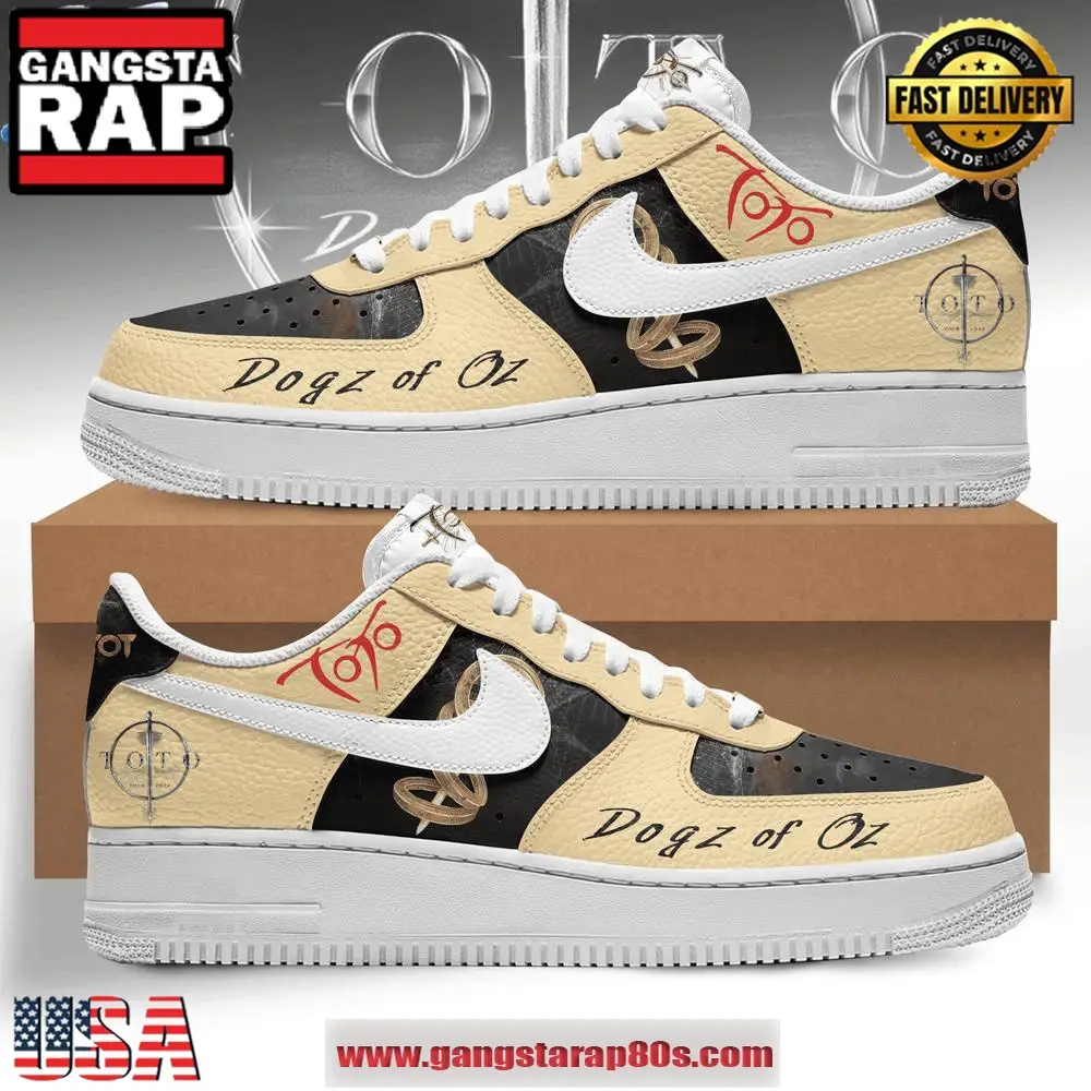 ToTo Band Dogz of Oz World Tour Air Force 1 Running Sneakers Shoes ToTo Band Dogz of Oz World Tour Air Force 1 Running Sneakers Shoes - Image 1