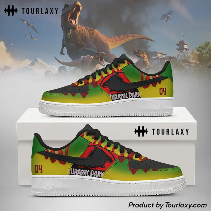 Tour Jeep Jurassic Park Air Force 1 Shoes 