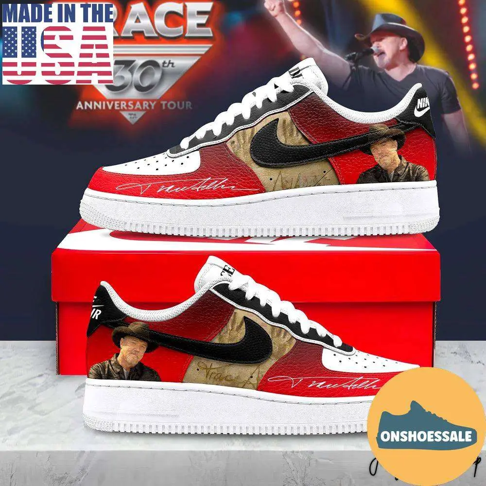 Trace Adkins 30th Anniversary Air Force 1 Sneakers, Gift For Fans - Best Gift Shoes