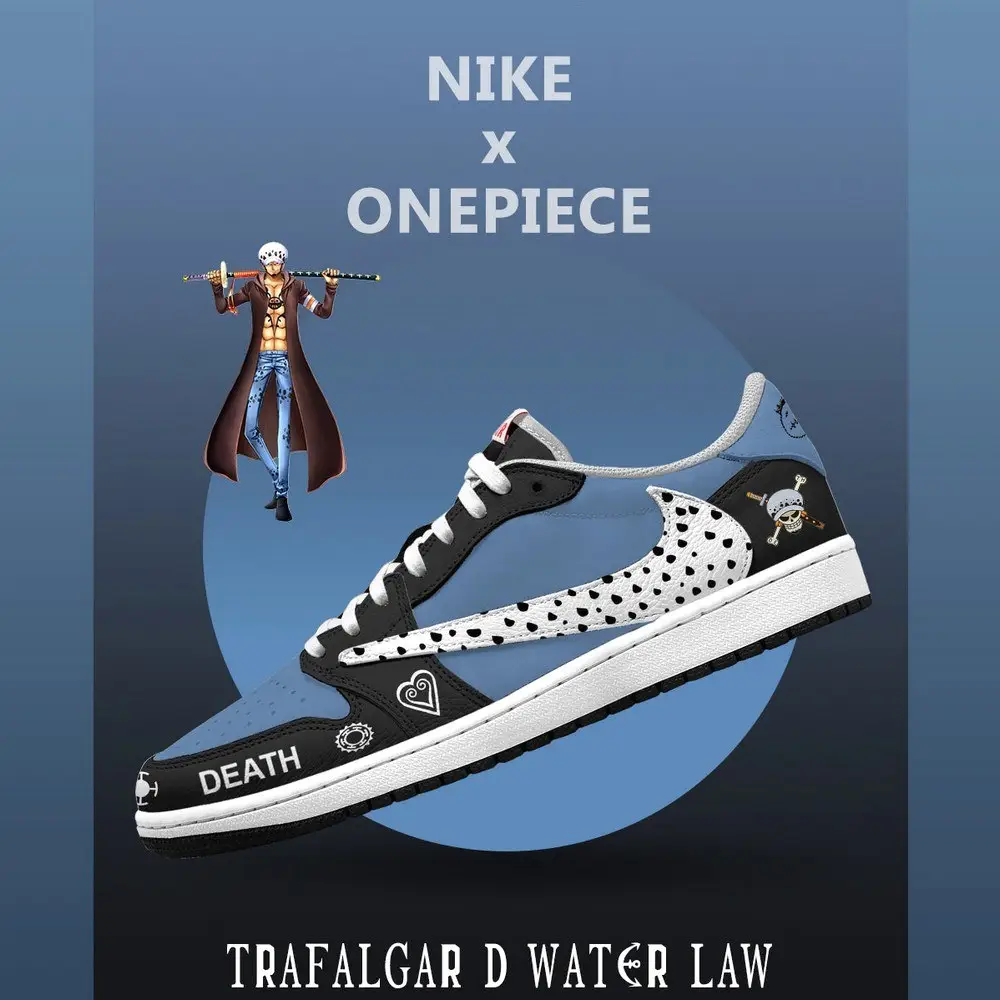 Trafalgar D. Water Law V.1 One Piece Limited Low Top Shoes