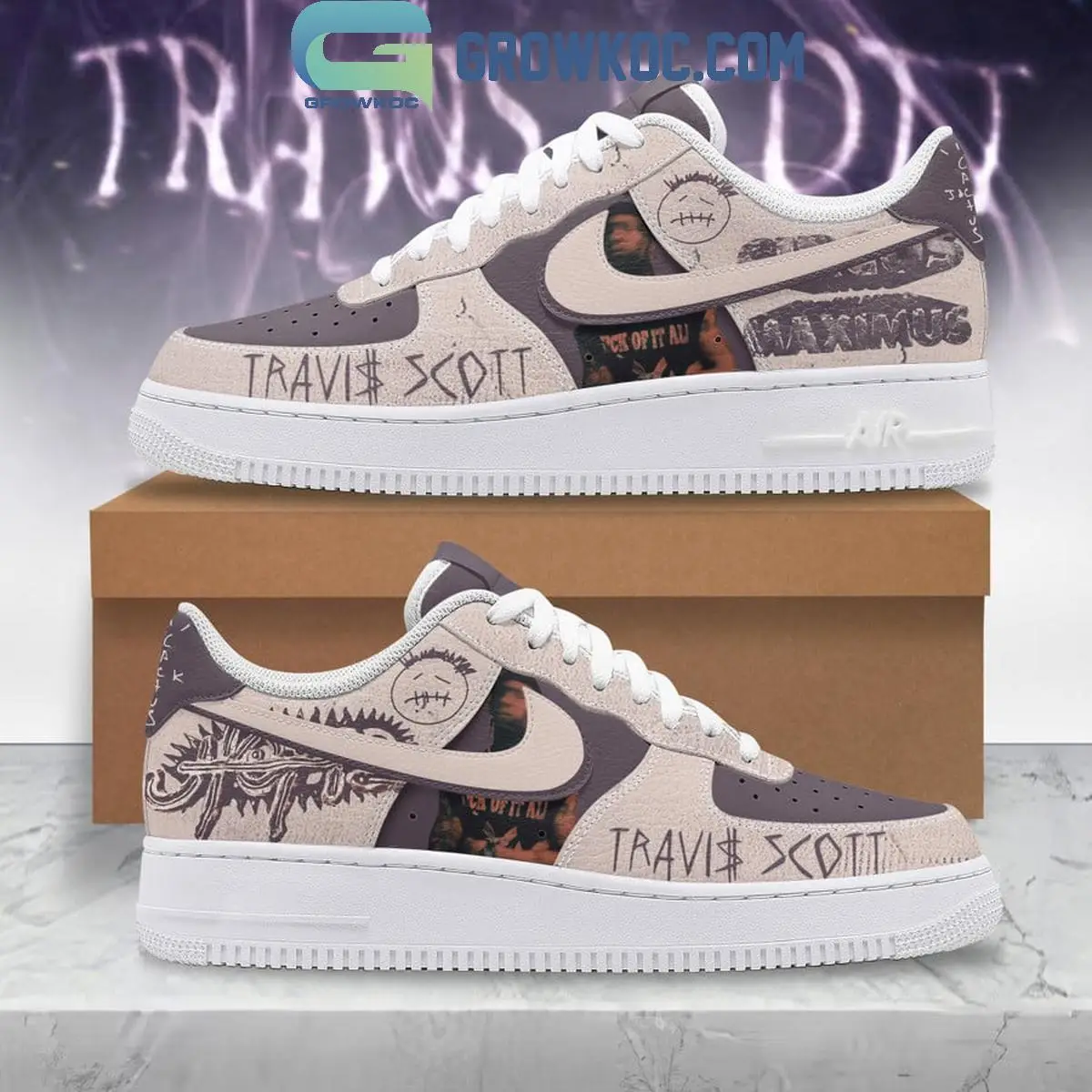 Travis Scott Cactus Jack Record Album Air Force 1 Shoes