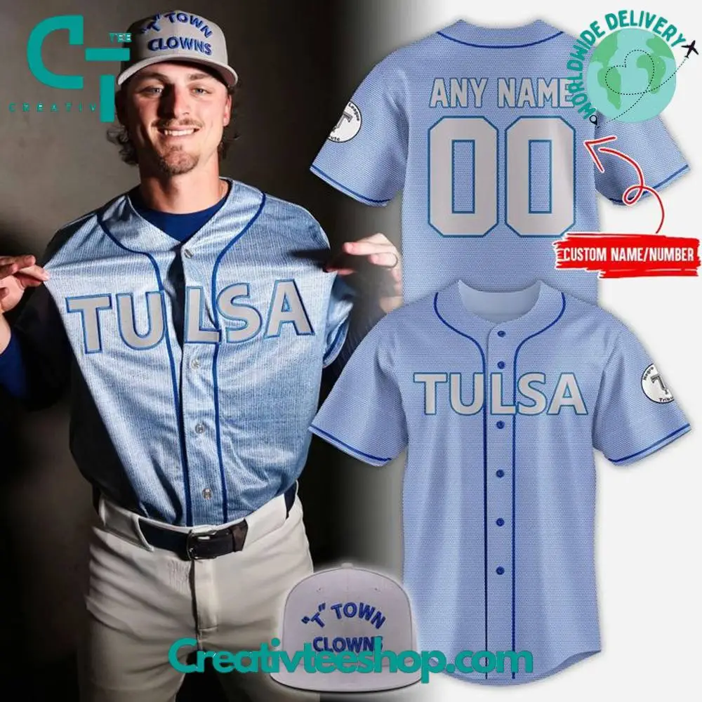 Tulsa Drillers X 2025 T-Town Clowns Custom Baseball Jersey
