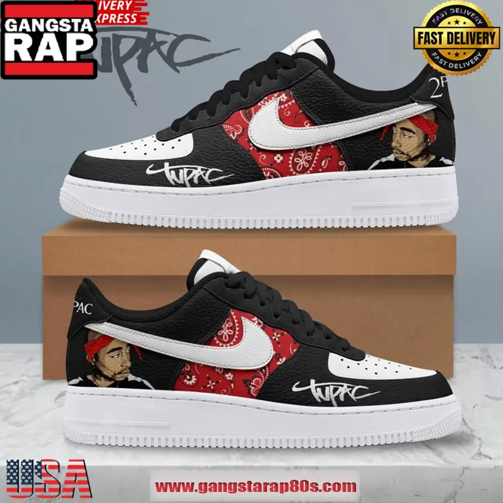 Tupac Shakur New Release New Design Air Force 1 Sneakers Shoes
