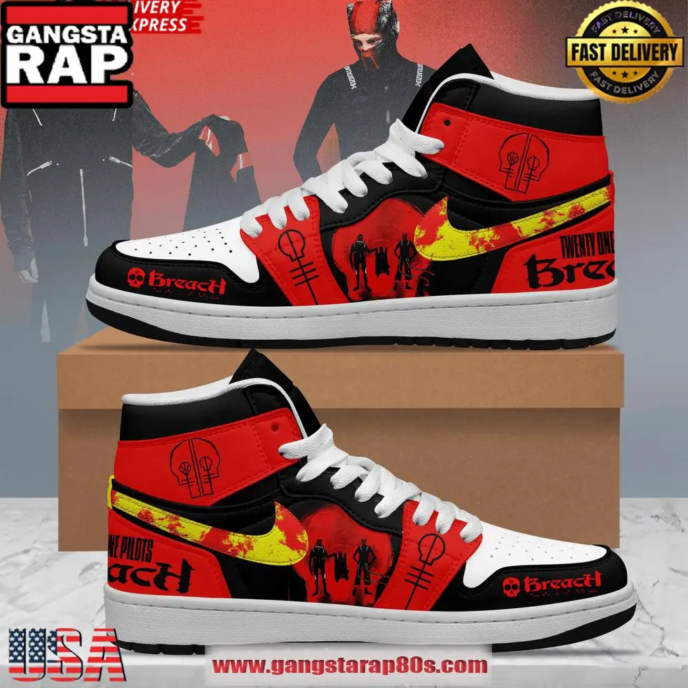 Twenty One Pilots “Breach Era” Limited Edition Air Jordan 1 Sneakers Shoes