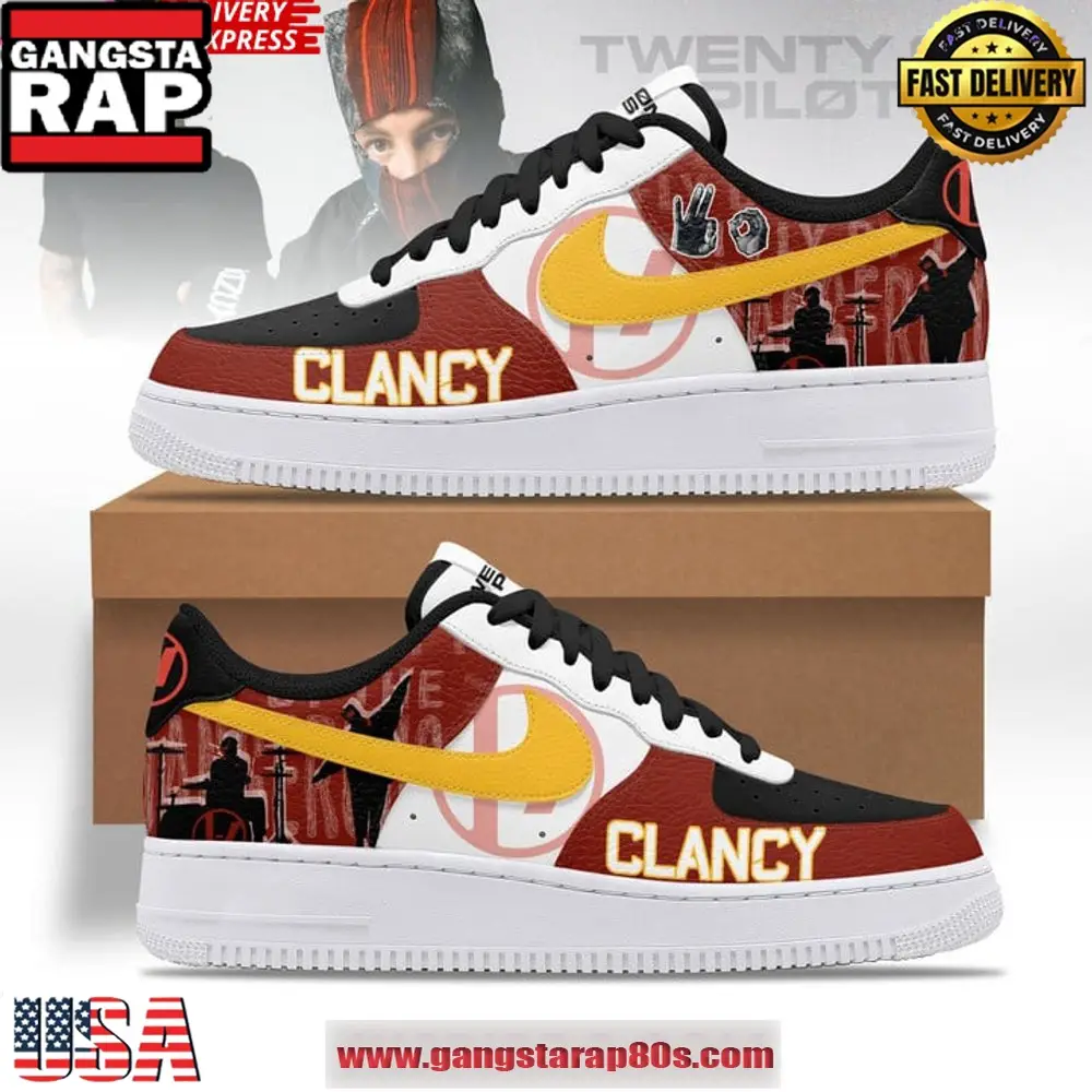 Twenty One Pilots Clancy New Edition Air Force 1 Sneakers Shoes Twenty One Pilots Clancy New Edition Air Force 1 Sneakers Shoes - Image 1