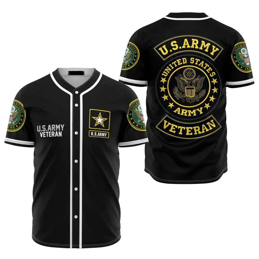U.S. Army Veteran Baseball Jersey - Proud Military Apparel Gift