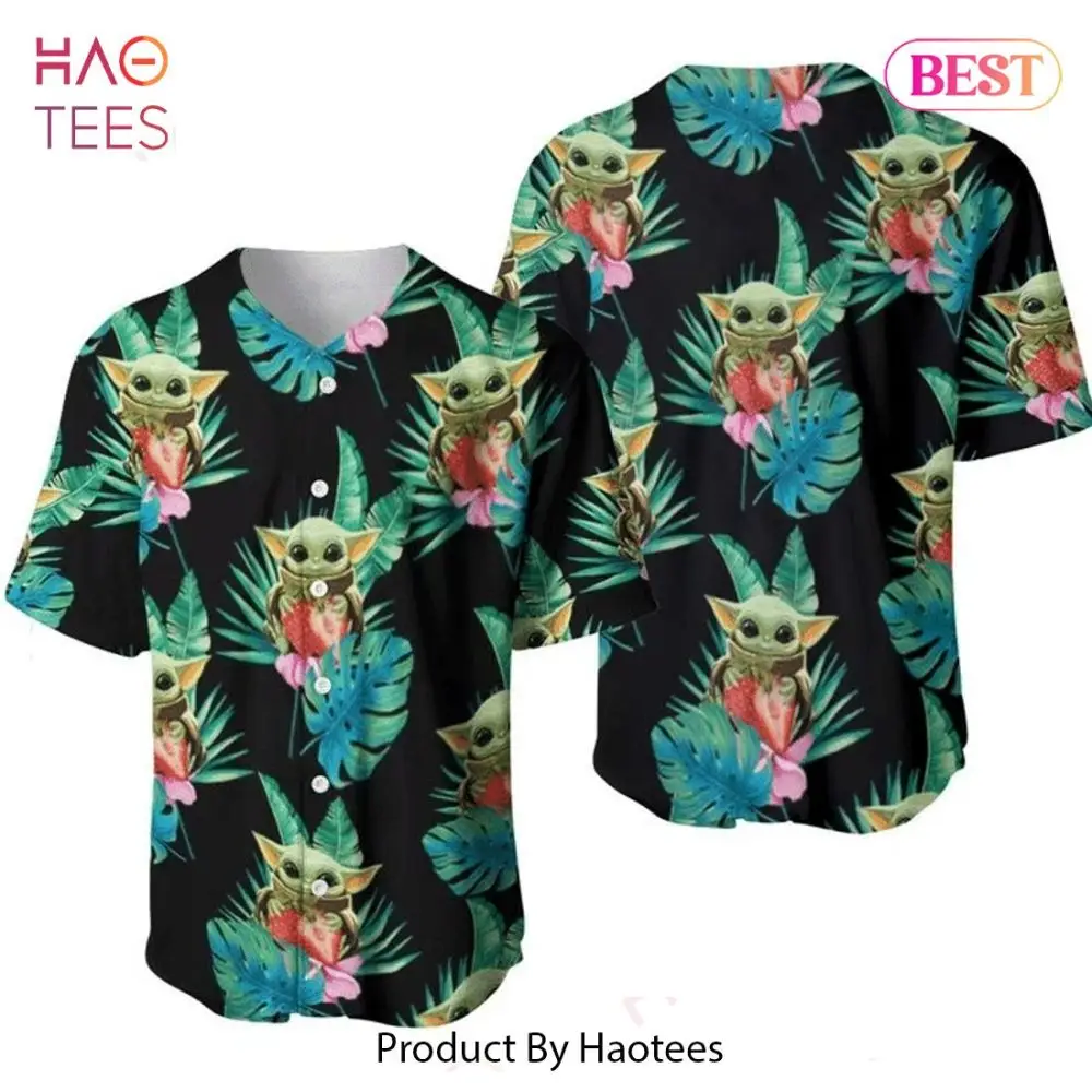 Unisex Tropical Baby Alien Hawaiian Shirt - Summer Casual Beachwear By Haotees