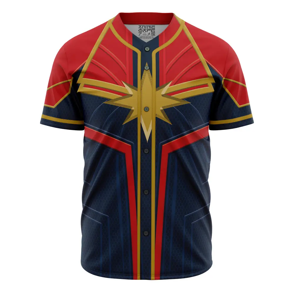 Unleash Your Superhero Style: Premium Red & Blue Star Baseball Jersey - Limited Edition! Unleash Your Superhero Style: Premium Red & Blue Star Baseball Jersey - Limited Edition! - Image 1