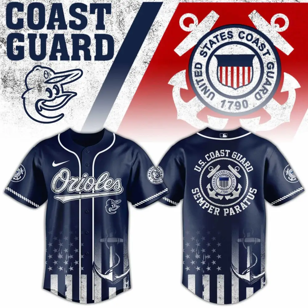 Us Coast Guard Orioles Jersey – Stylish Team Pride & Patriotic Design – Limited Edition