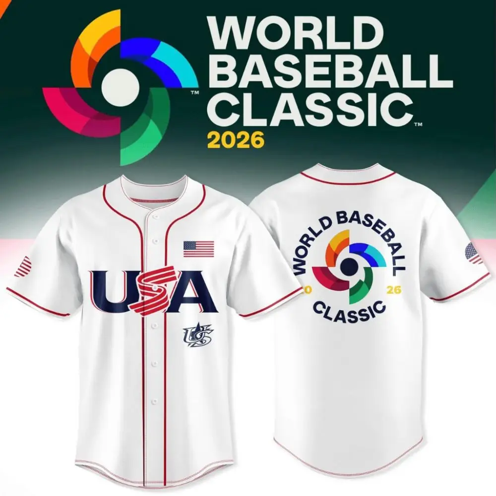Usa - Baseball 2026 World Baseball Classic Jersey-3D Baseball Jersey