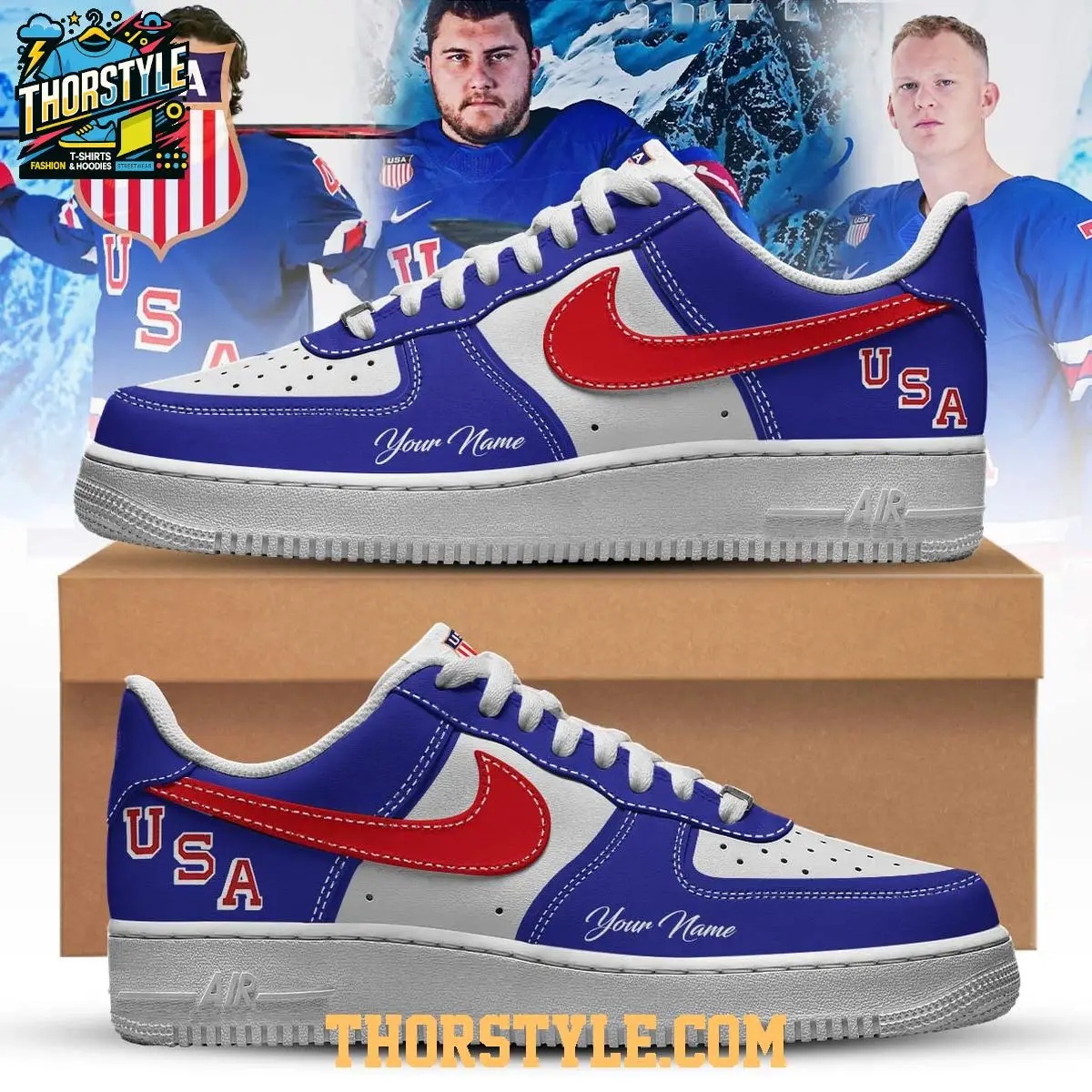 USA National Team 2026 Olympic Personalized Air Force 1 Shoes USA National Team 2026 Olympic Personalized Air Force 1 Shoes - Image 1
