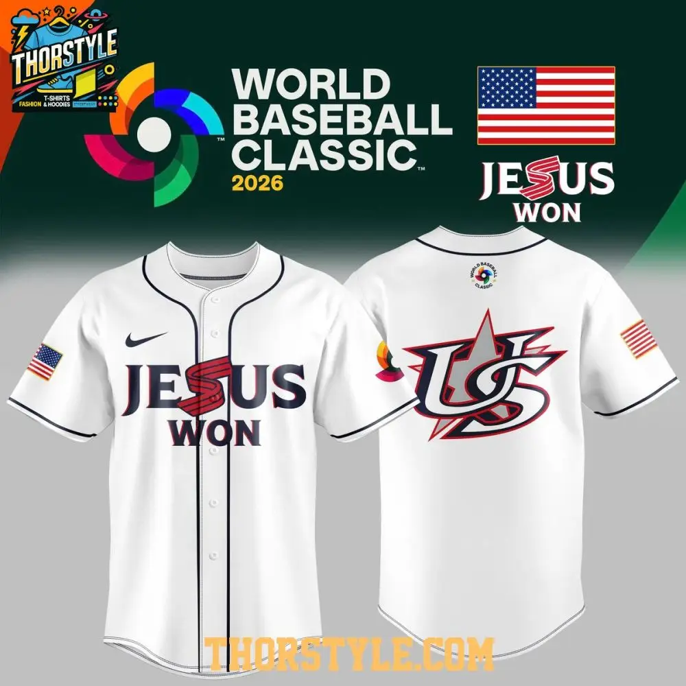 Usa Team 2026 World Baseball Classic Jesus Won Baseball Jersey