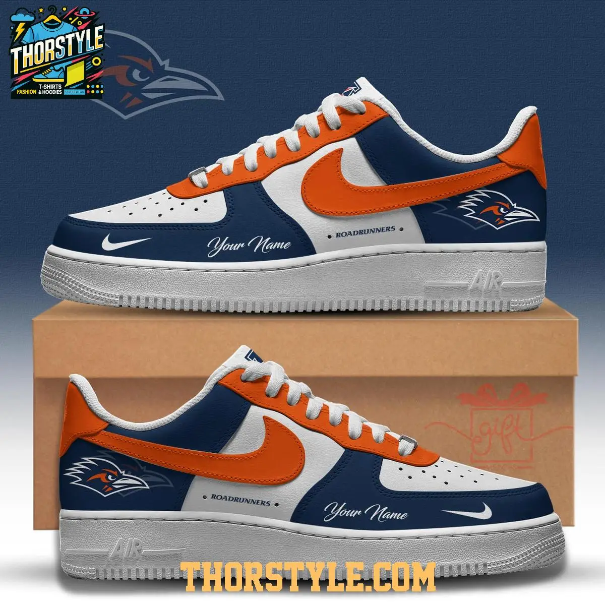 UTSA Roadrunners 2025 Fight Roadrunners Fight Personalized Air Force 1 Shoes