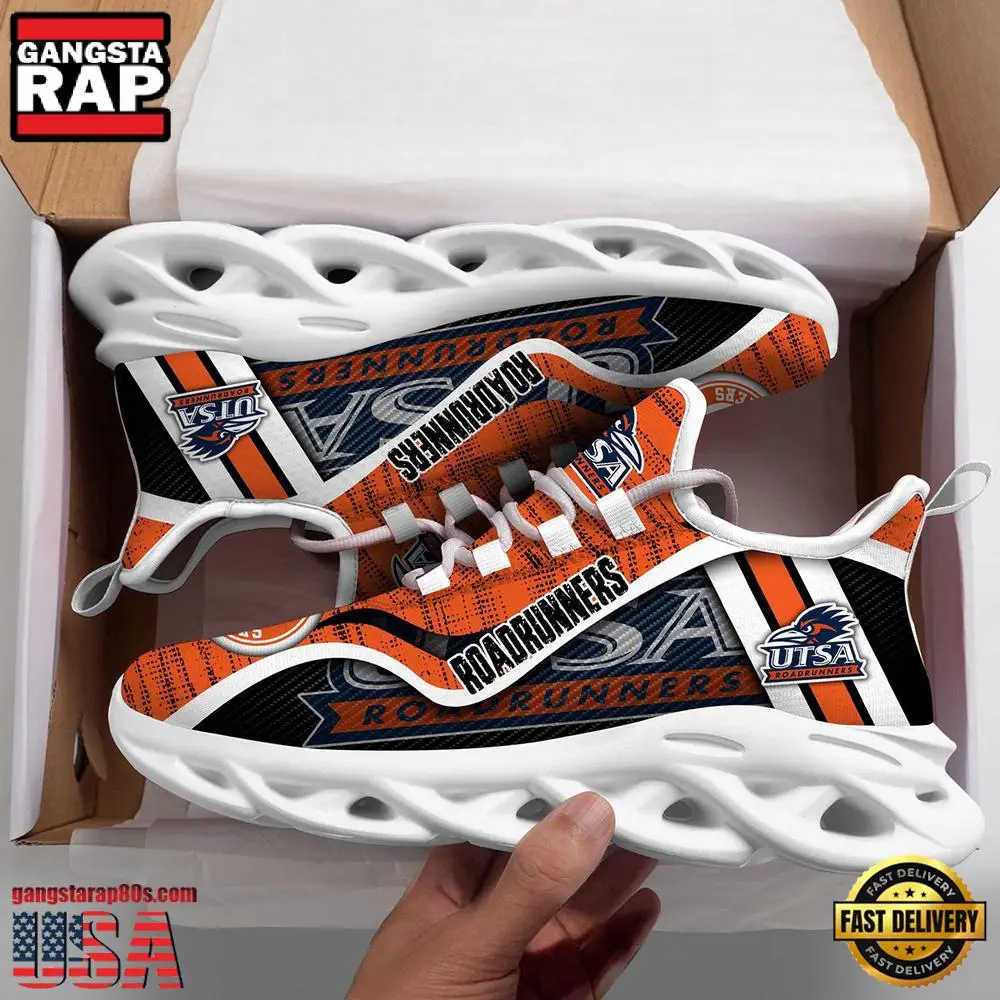 UTSA Roadrunners NCAA Clunky New Design Max Soul Shoes, Running Sneakers