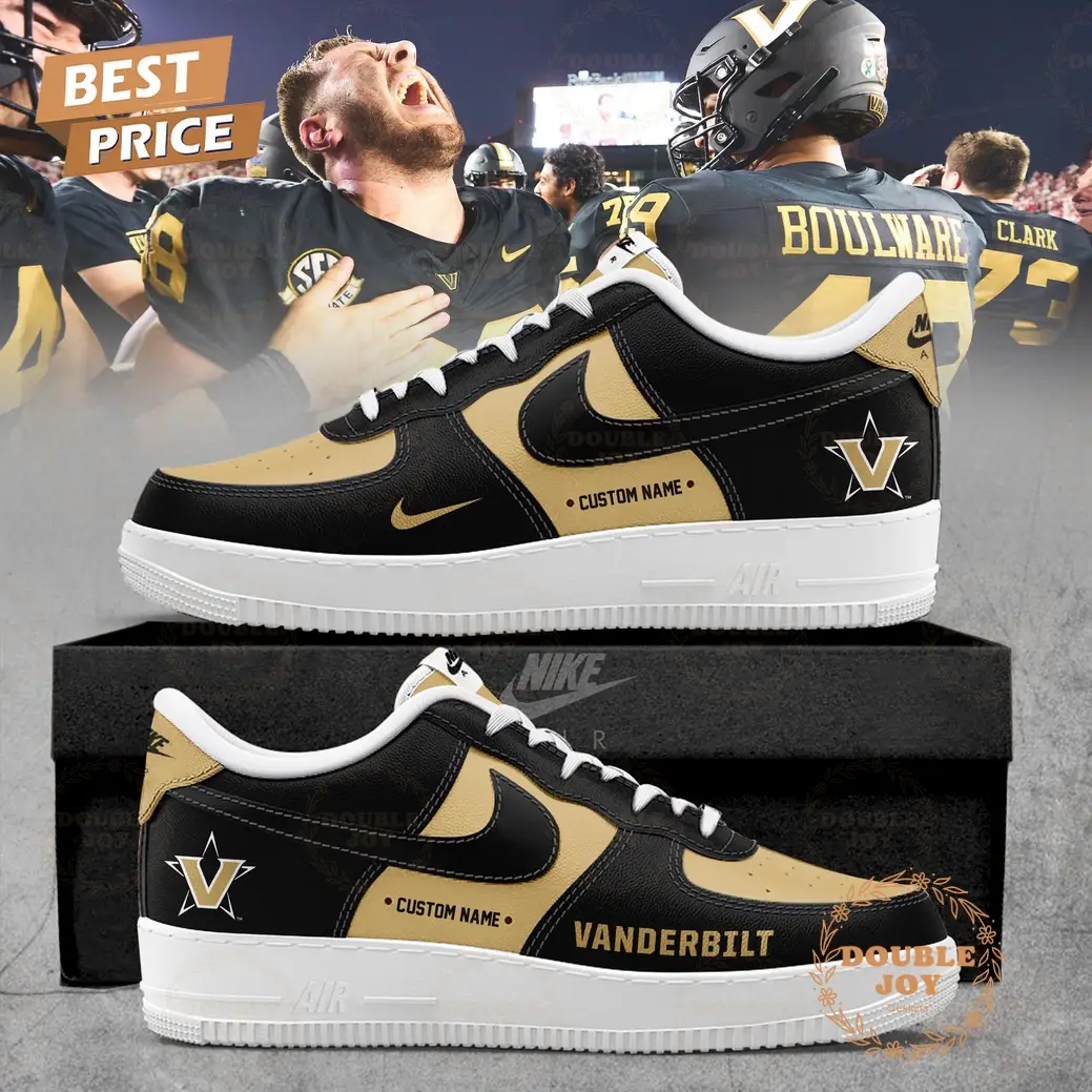 Vanderbilt Commodores Custom Name Limited 2025 Air Force 1 Sneakers