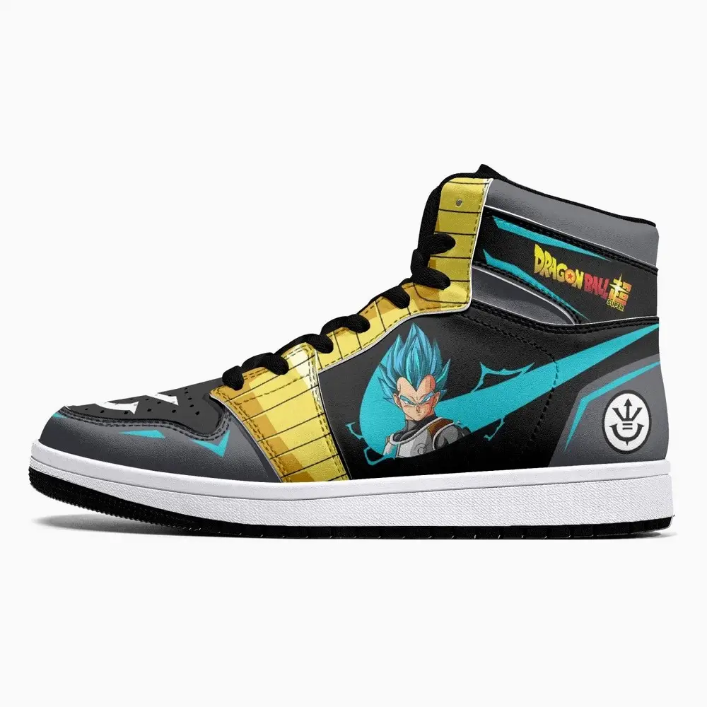 Vegeta Super Saiyan Blue Dragon Ball Z JD1 High Top Shoes
