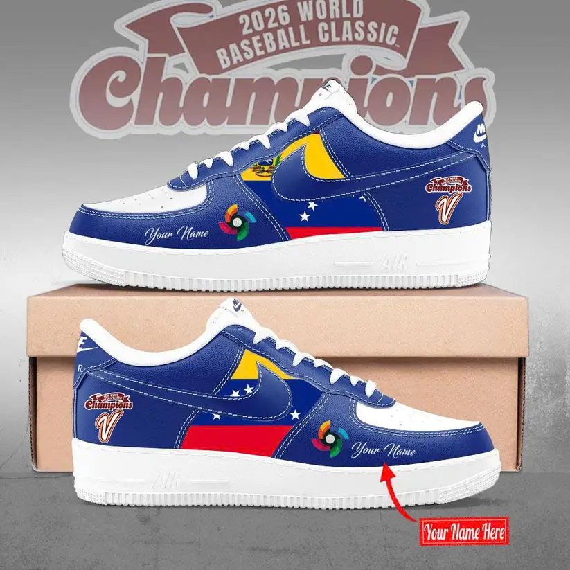 Venezuela 2026 World Baseball Classic Champions Limited Edition Air Force 1 Sneaker | PK88