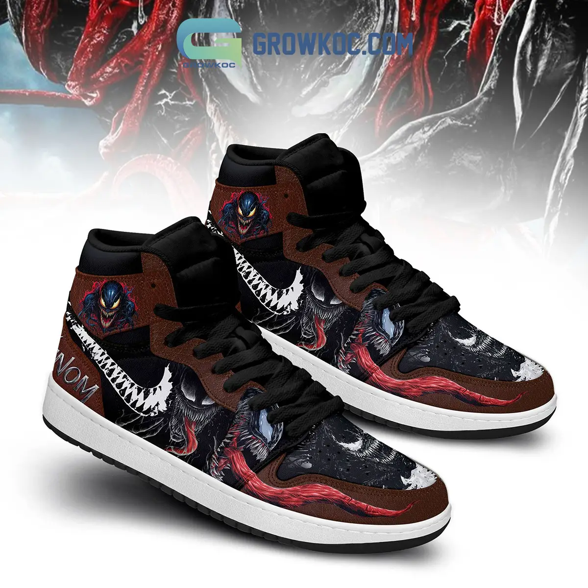 Venom Eating Air Jordan 1 Shoes Venom Eating Air Jordan 1 Shoes - Image 1