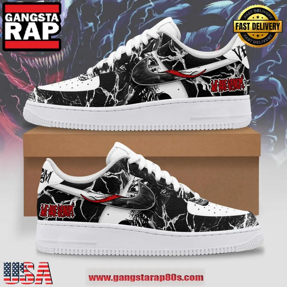 Venom Til Death Do They Part 2024 Limited Air Force 1 Running Sneakers Shoes Venom Til Death Do They Part 2024 Limited Air Force 1 Running Sneakers Shoes - Image 1
