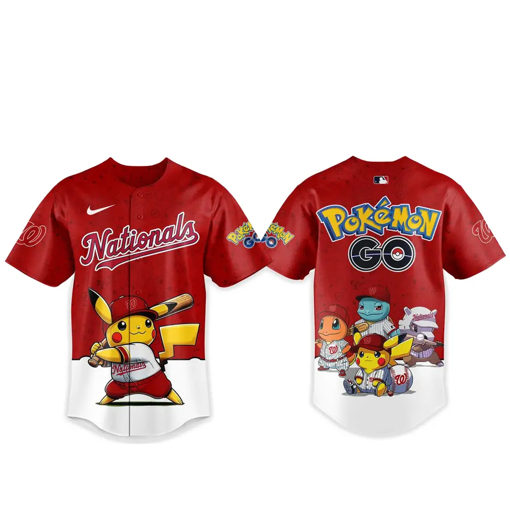 Washington Capitals Pokemon Go Night 2026 Game Baseball Jersey - Tazila