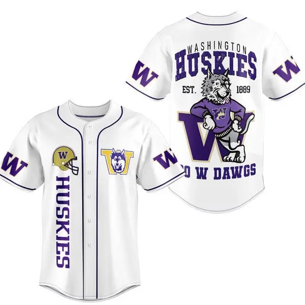 Washington Huskies Baseball Jersey - Stylish Fan Apparel For True Dawgs Supporters